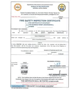 fsic certificate|How to Get a Fire Safety Inspection Certificate (FSIC) in the .